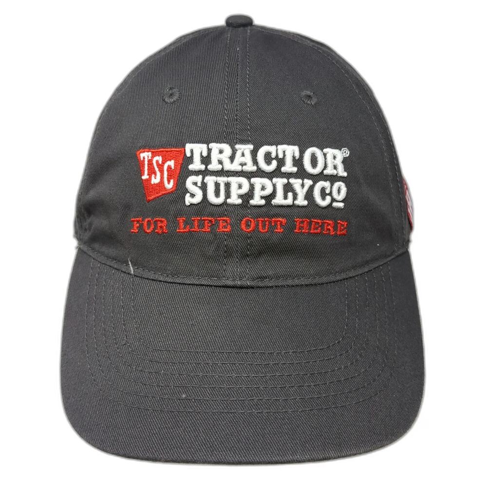 Tractor Supply Co Baseball Cap Gray One Size Slideback For Life Out Here Hat